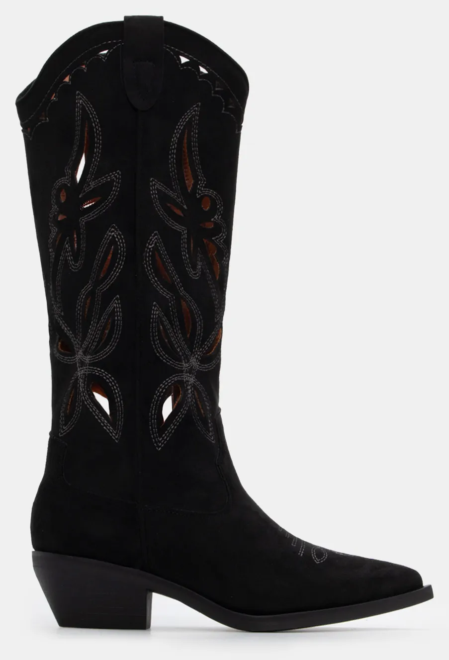 Μπότες Cowboy με Κέντημα - Μαύρο