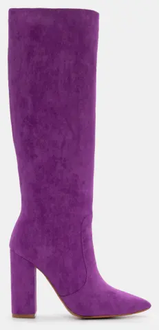 Μπότες Μυτερές με Τακούνι - Μώβ