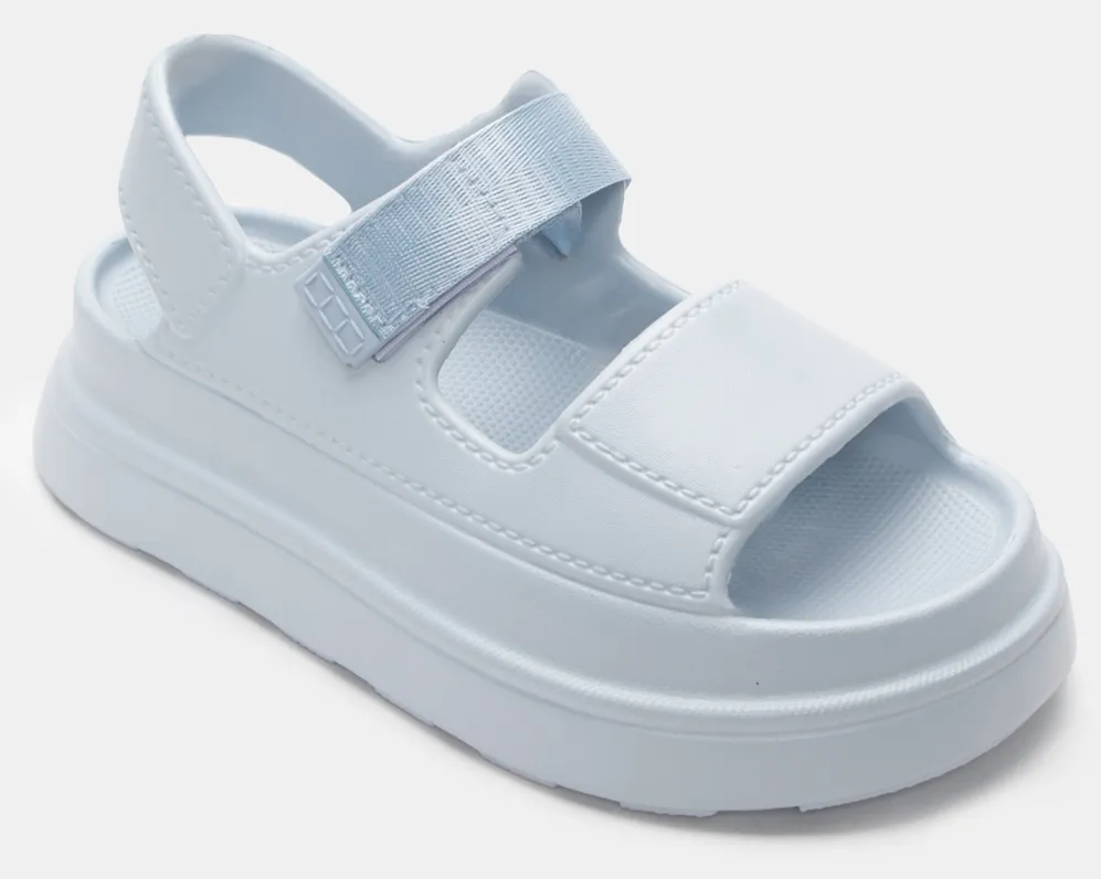 Πλατφόρμες Δίσολες με Λουράκι Scratch - Γαλάζιο