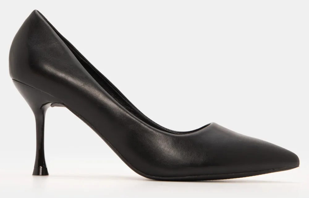 Γόβες Μυτερές Μονόχρωμες - Μαύρο