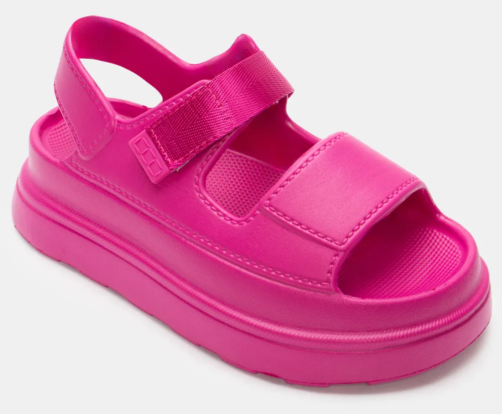 Πλατφόρμες Δίσολες με Λουράκι Scratch - Φούξια