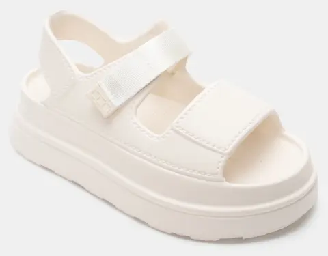 Πλατφόρμες Δίσολες με Λουράκι Scratch - Λευκό