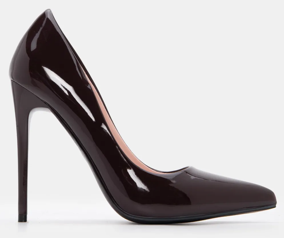 Γόβες Μυτερές - Καφέ Σκούρο