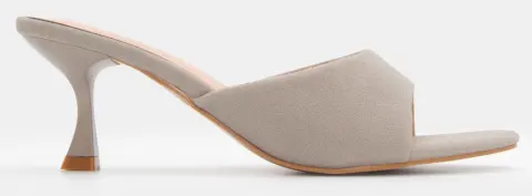 Mules με Φαρδιά Φάσα - Γκρι