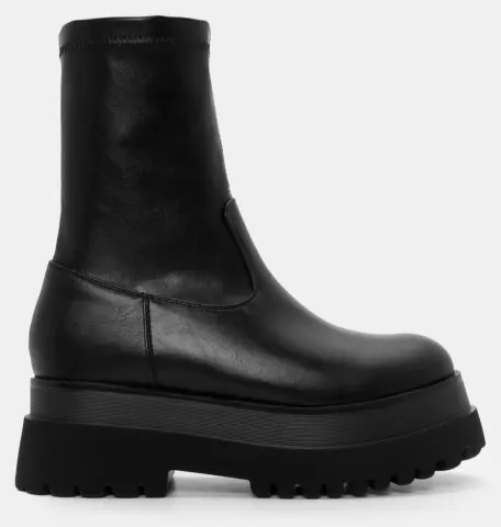 Μποτάκια Κάλτσα Δίσολα - Μαύρο