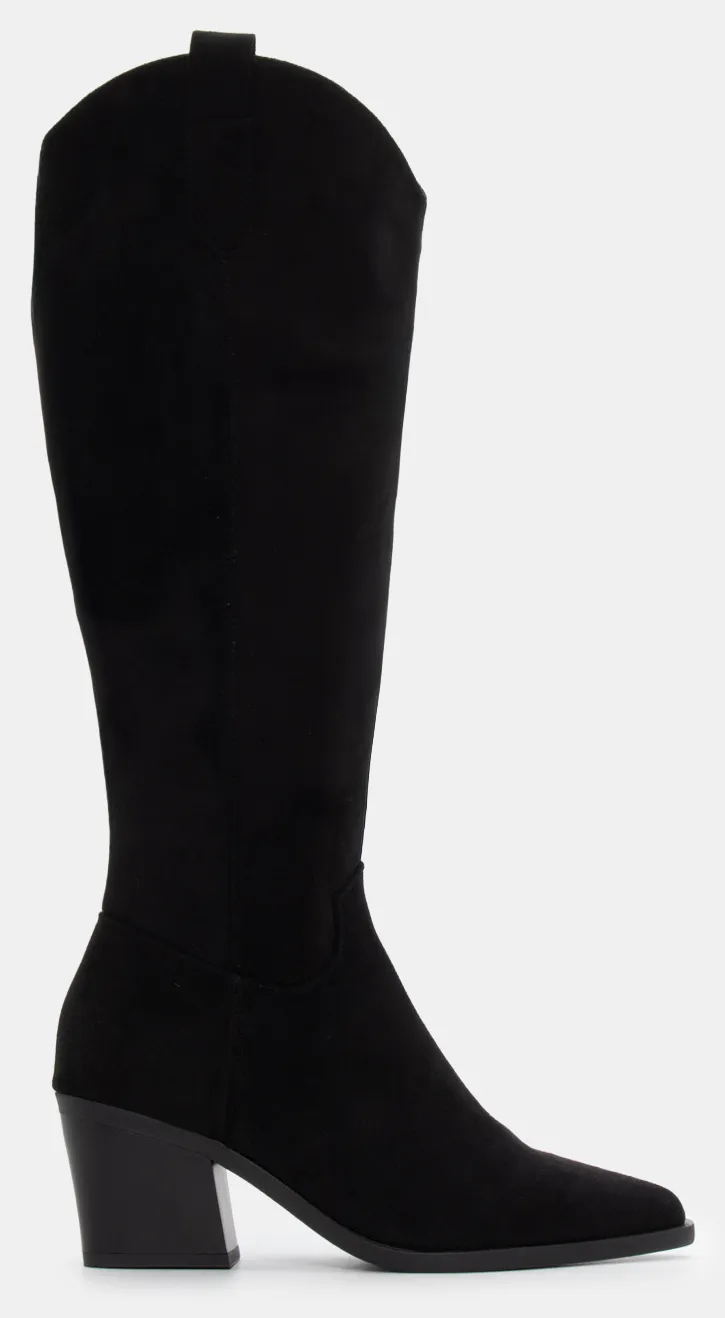 Μπότες Μυτερές Cowboy - Μαύρο