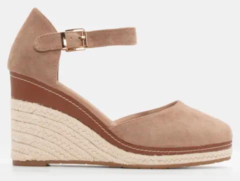 Πλατφόρμες Εσπαντρίγιες με Μπαρέτα - Μπεζ-Σκούρο