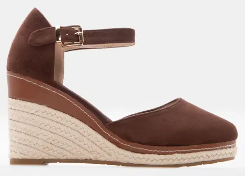 Πλατφόρμες Εσπαντρίγιες με Μπαρέτα - Καφέ Σκούρο