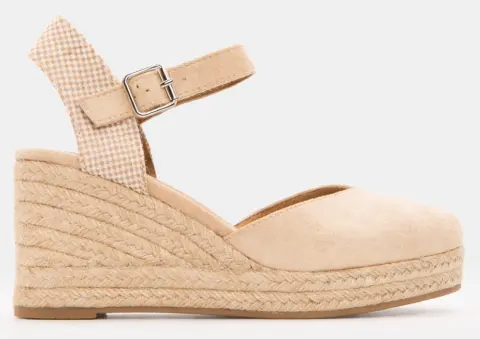 Πλατφόρμες Εσπαντρίγιες με Τόκα - Μπεζ