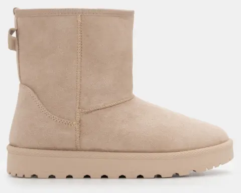 Μποτάκια με Εσωτερική Επένδυση Γούνας - Μπεζ