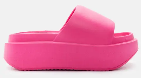 Παντόφλες Μονόχρωμες Δίσολες - Φούξια