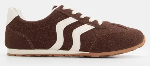 Sneakers σε Συνδυασμό Χρωμάτων - Καφέ Σκούρο