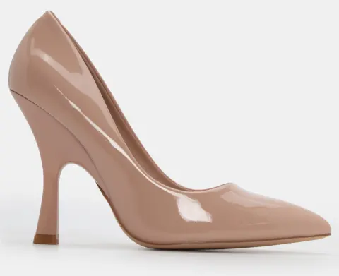 Γόβες Μυτερές Μονόχρωμες - Μπεζ