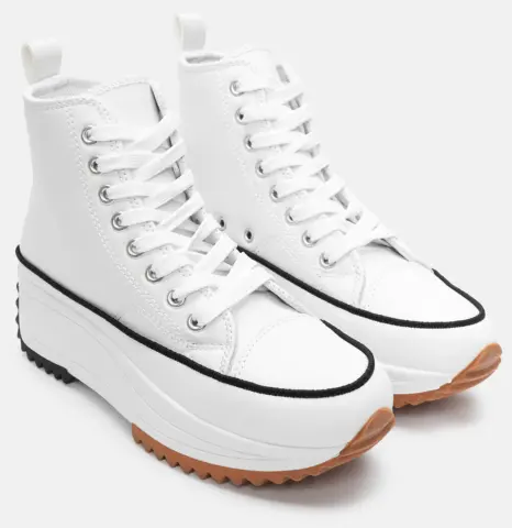 Sneakers Μποτάκια Δίσολα - Λευκό