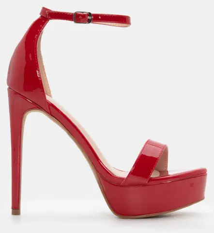 Πέδιλα με Μπαρέτα & Φιάπα - Κόκκινο-Λουστρίνι