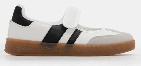 Sneakers Μπαλαρίνες με Λουράκι Sctrach - Λευκό