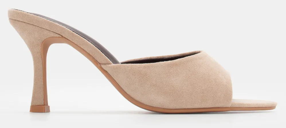 Mules με Φαρδιά Φάσα - Μπεζ