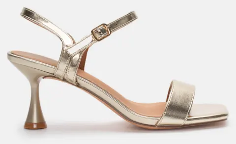 Πέδιλα με Μπαρέτα - Χρυσό