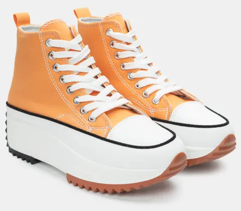 Sneakers Μποτάκια Δίσολα - Πορτοκαλί