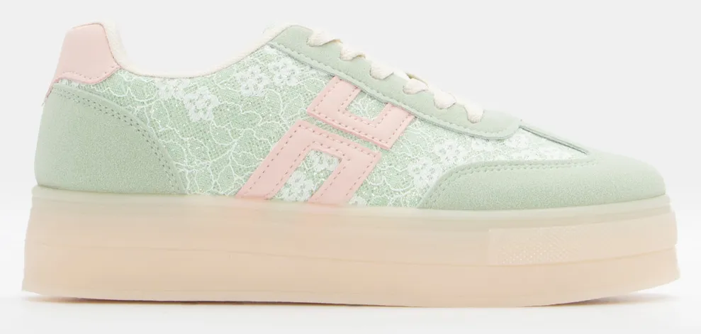 Sneakers σε Συνδυασμό Υλικών & Διακοσμητικό Strass - Βεραμάν