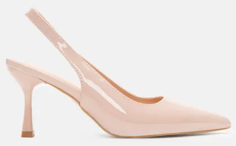 Γόβες Μυτερές Open Heel - Μπεζ