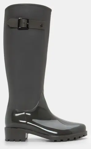 Μπότες Γαλότσες σε Συνδυασμό Υλικών - Χακί