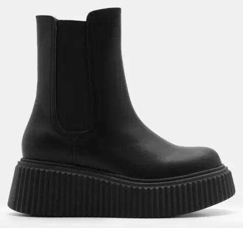 Μποτάκια Chelsea Δίσολα - Μαύρο