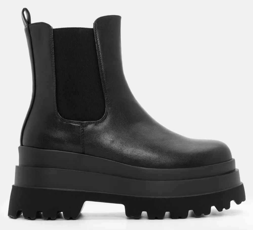 Μποτάκια Chelsea Δίσολα - Μαύρο