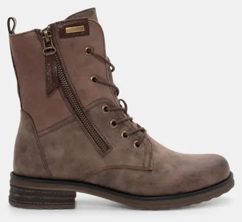 Αρβυλάκια με Διακοσμητικό Φερμουάρ - Μπεζ-Σκούρο