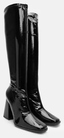 Μπότες Κάλτσα Λουστρίνι - Μαύρο