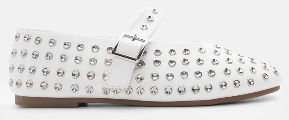 Μπαλαρίνες με Μπαρέτα & Διακοσμητικά Τρούκς - Λευκό