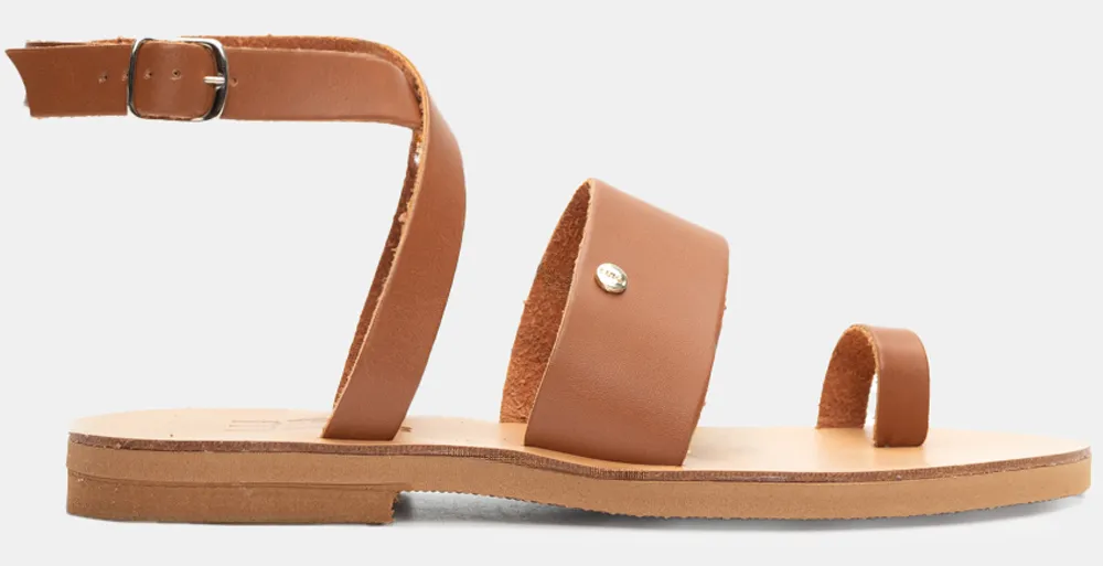 LUIGI DESIGN - Flat Σανδάλια με Λουράκια & Τόκα - ΤΑΜΠΑ