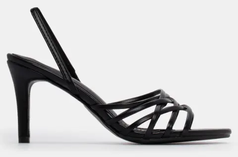 Πέδιλα με Περίτεχνα Λουράκια - Μαύρο