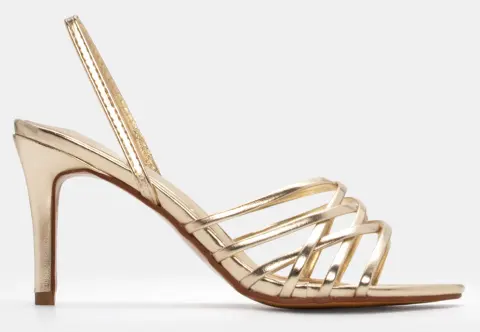 Πέδιλα με Περίτεχνα Λουράκια - Χρυσό