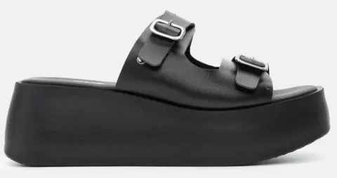 LUIGI DESIGN - Πλατφόρμες με Τόκες - Μαύρο