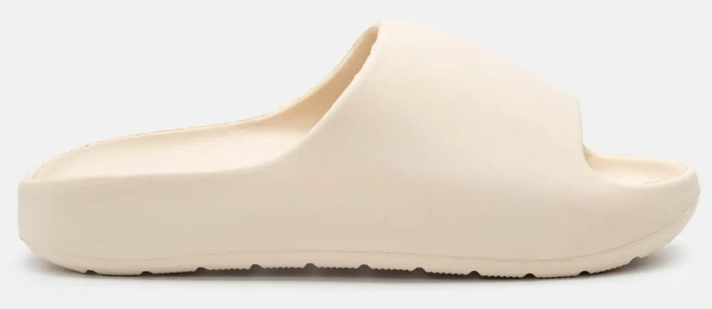 Παντόφλες Δίσολες Μονόχρωμες - Μπεζ