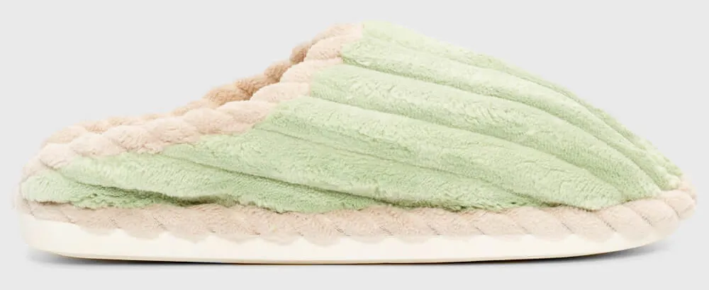 Παντόφλες Γούνινες - Λαχανί