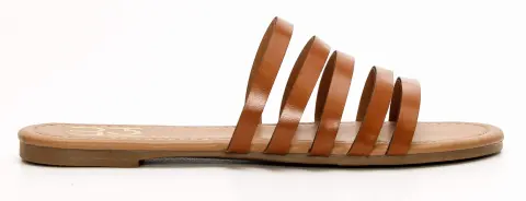 LUIGI DESIGN - Flat Σανδάλια με Λουριά - Κάμελ