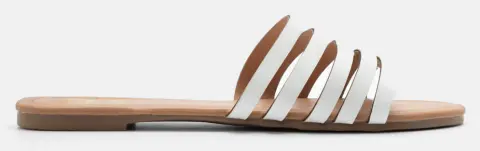 LUIGI DESIGN - Flat Σανδάλια με Λουριά - Λευκό