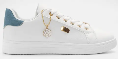 Sneakers Basic Snake Print - Denim