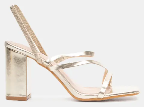 Mules με Πολλαπλά Λουράκια - Χρυσό