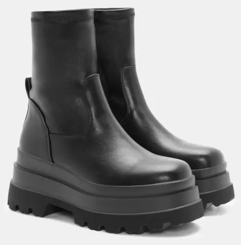 Μποτάκια Δίσολα Κάλτσα - Μαύρο