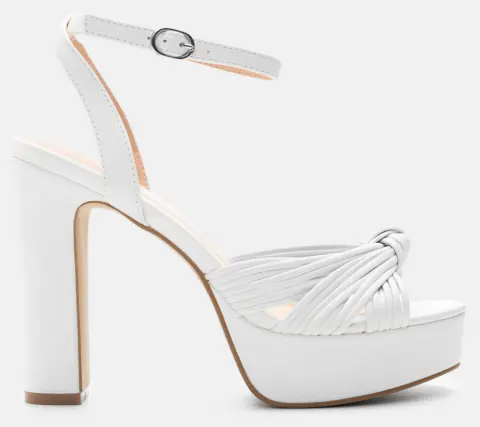 Πέδιλα με Σχέδιο Κόμπο & Φιάπα - Λευκό