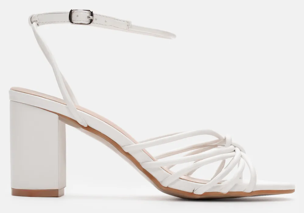 Πέδιλα με Σχέδιο Κόμπο - Λευκό