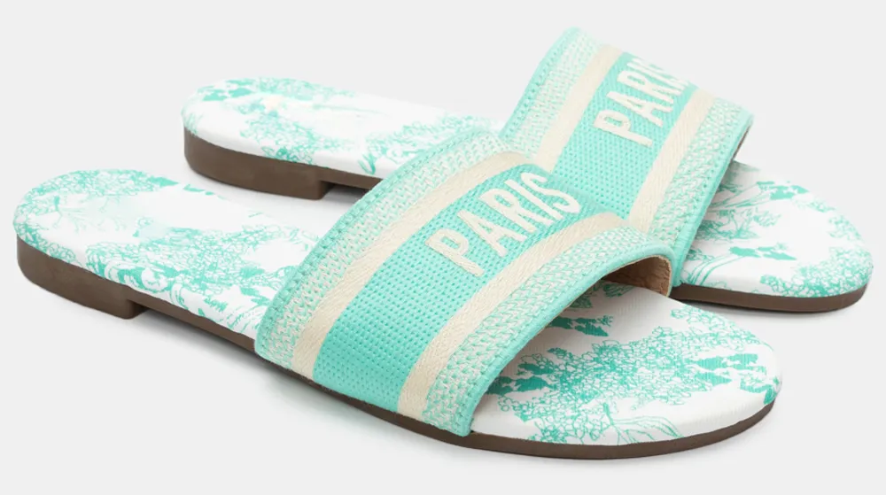 Flat Σανδάλια με Φαρδιά Φάσα - Βεραμάν