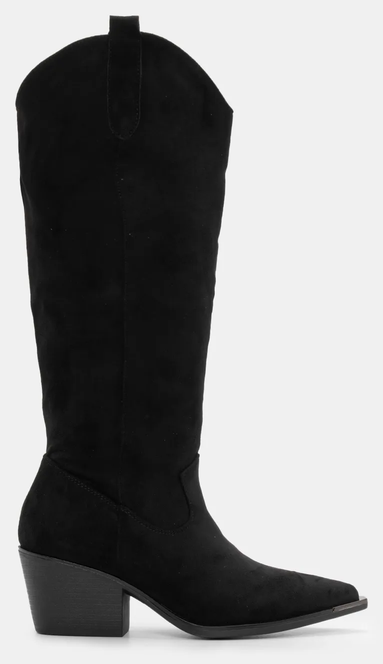 Μπότες Μυτερές Cowboy - Μαύρο