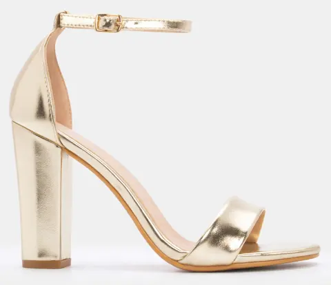 Πέδιλα με Μπαρέτα - Χρυσό