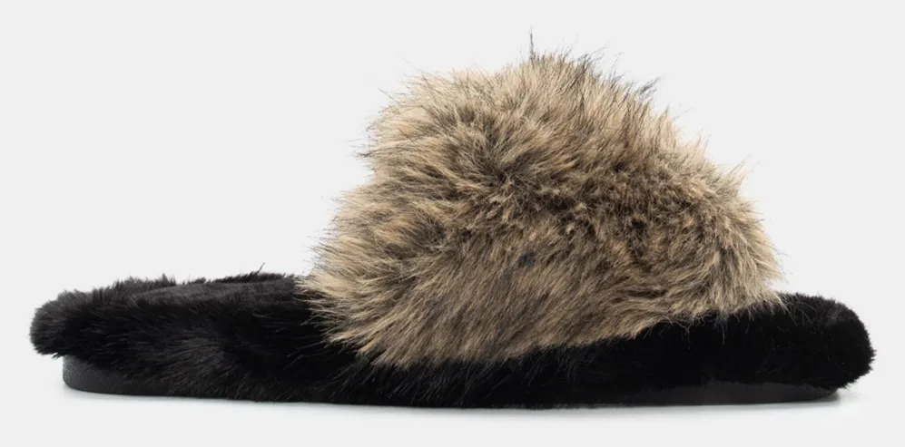 Παντόφλες Γούνινες - Μπεζ