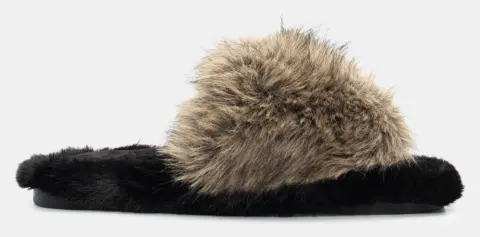 Παντόφλες Γούνινες - Μπεζ