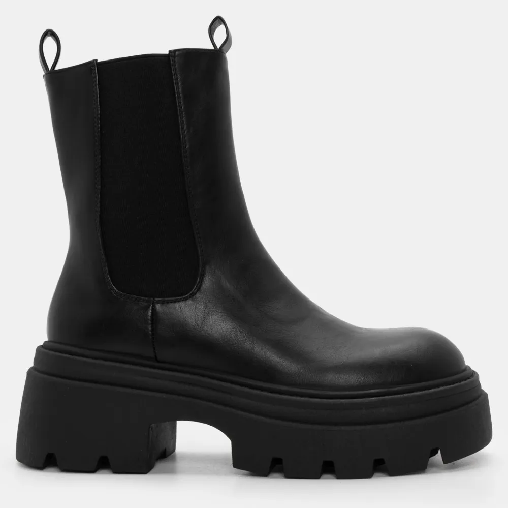 Μποτάκια Chelsea Δίσολα - Μαύρο